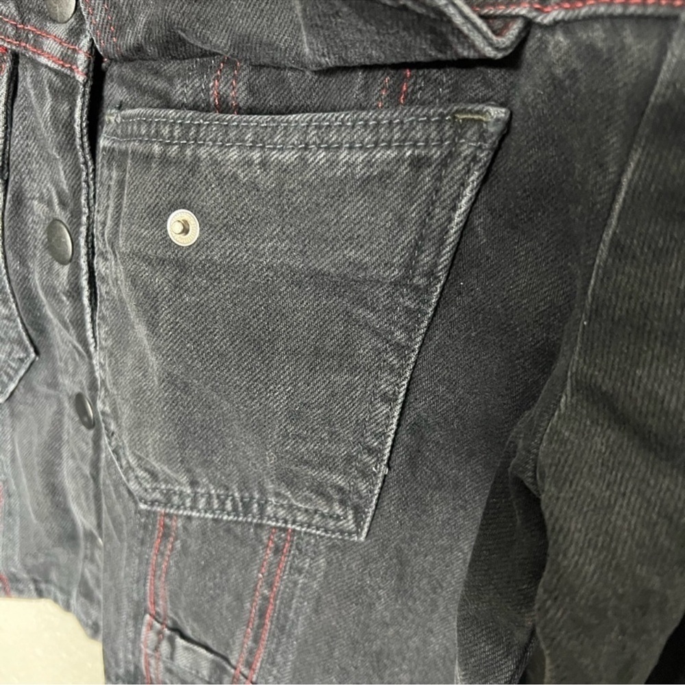NWOT Free People Ruby Rebel Denim Black Jacket - Picture 7 of 14